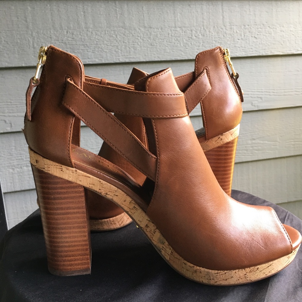 Ralph Lauren leather sandal pumps